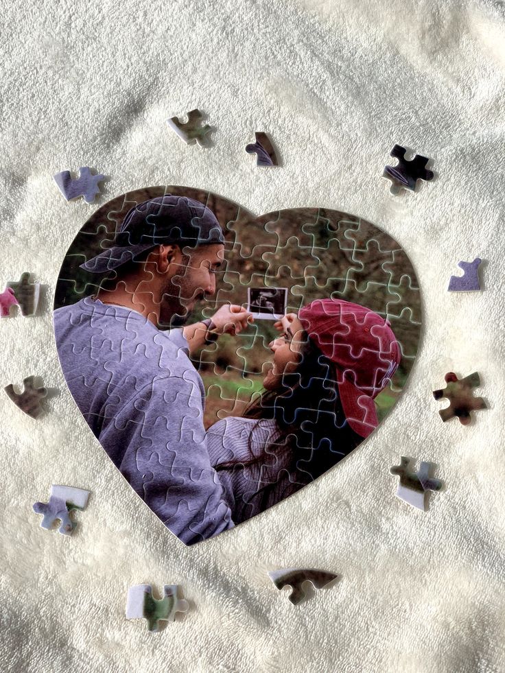 İki Kalp, Bir Puzzle - Çiftlere Özel Tasarım